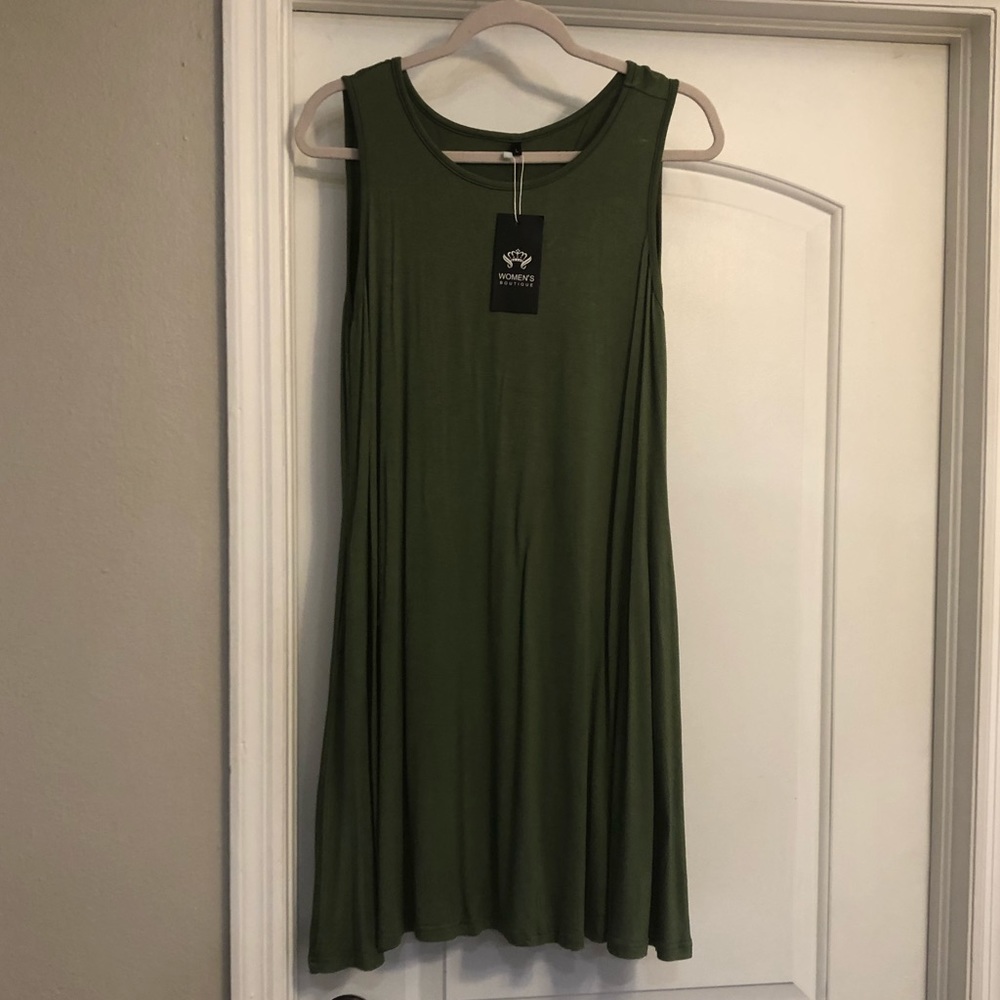 Olive Green Dress
